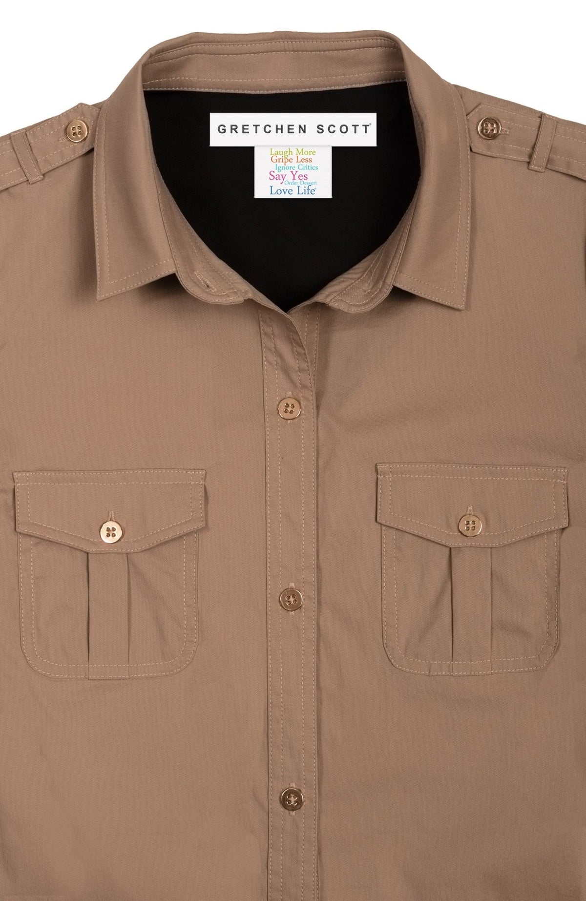 Safari Boyfriend Shirt Khaki