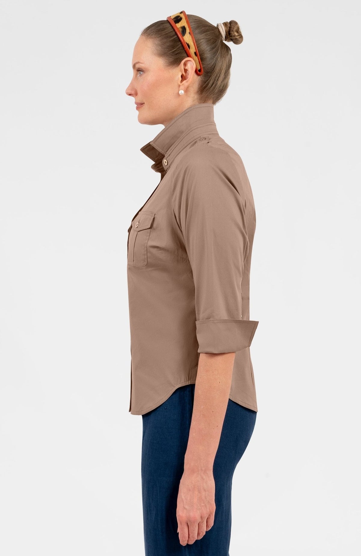 Safari Boyfriend Shirt Khaki