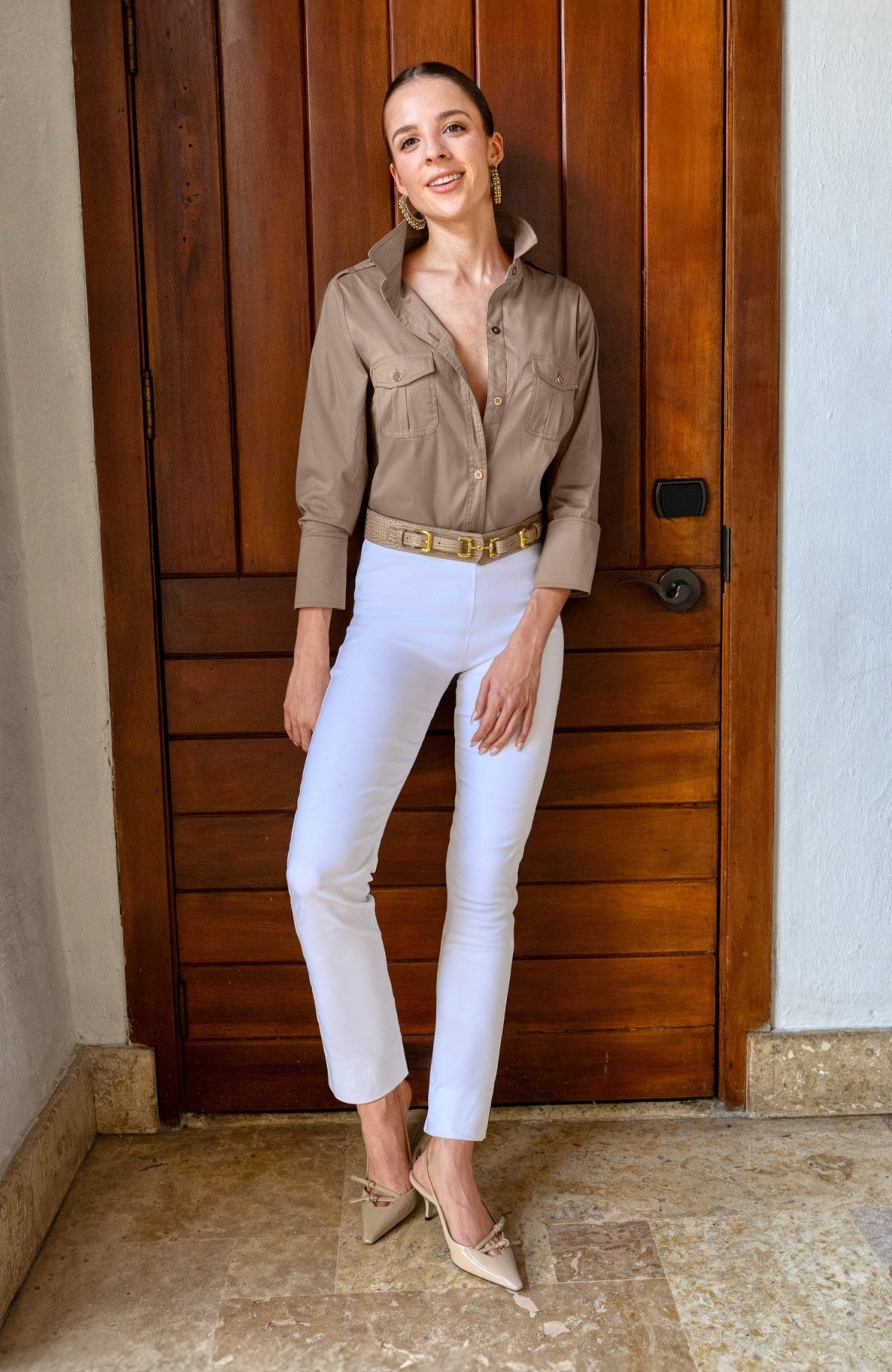 Safari Boyfriend Shirt White