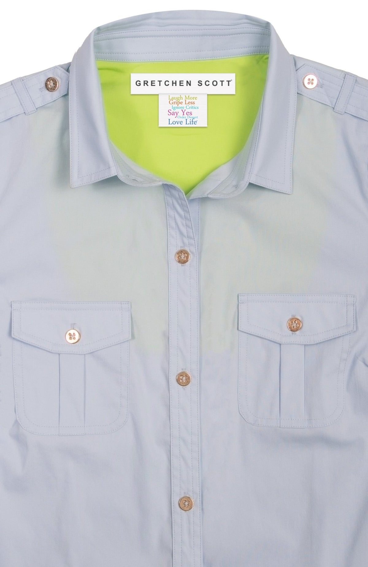 Safari Boyfriend Shirt Periwinkle