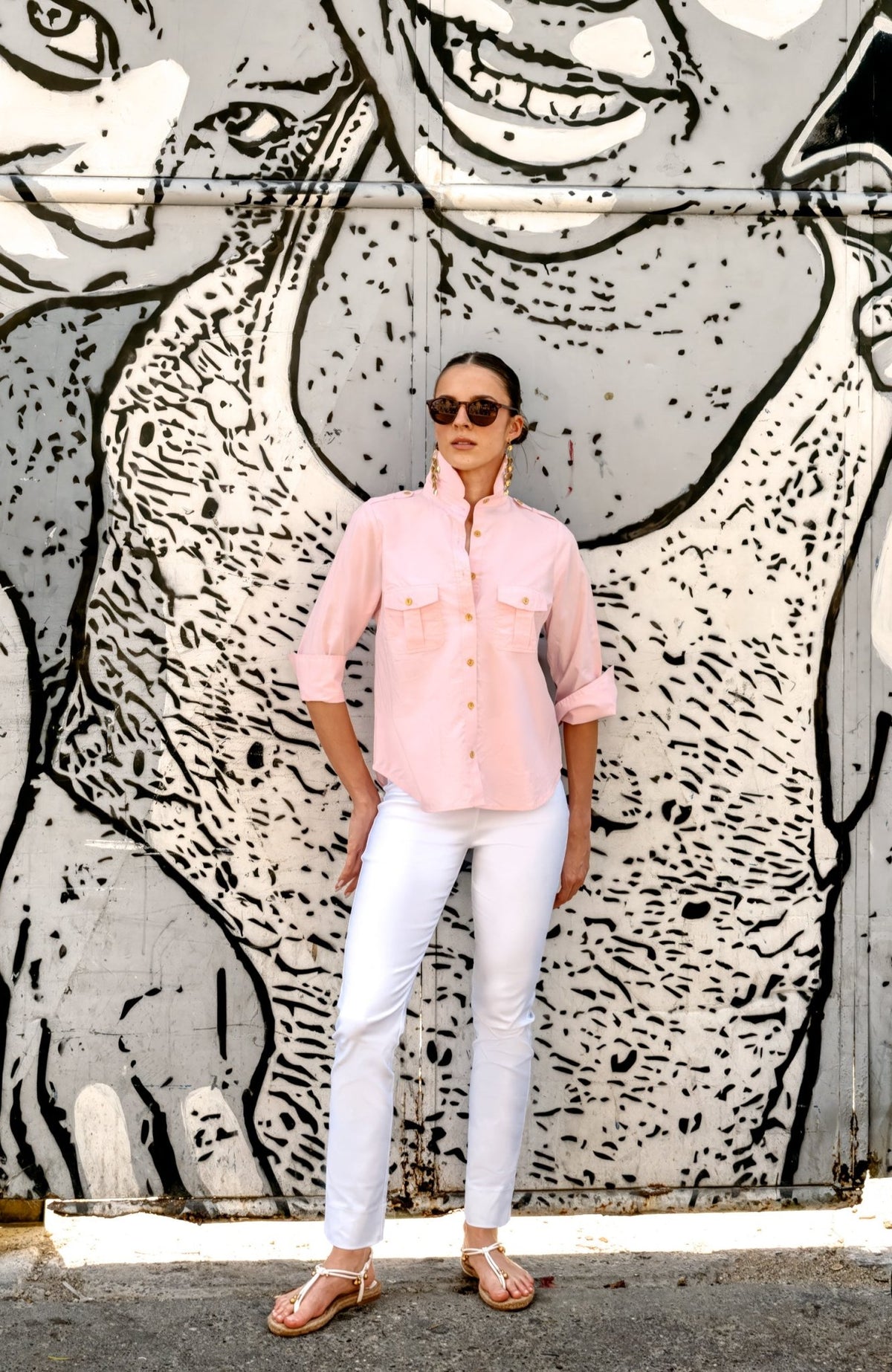 Safari Boyfriend Shirt Khaki