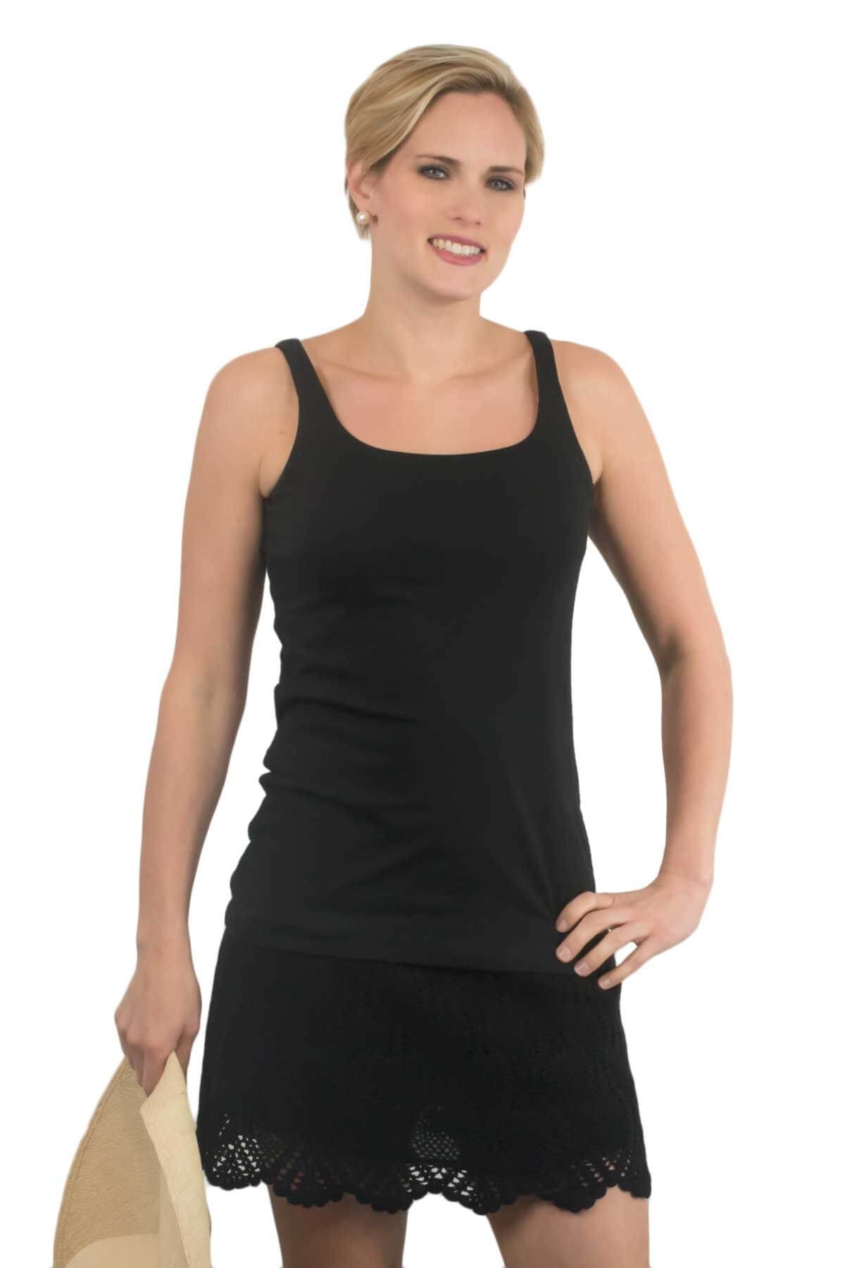 Cotton Spandex Tank - The Ballerina Black