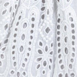 Saucy Dress - Eyelet White
