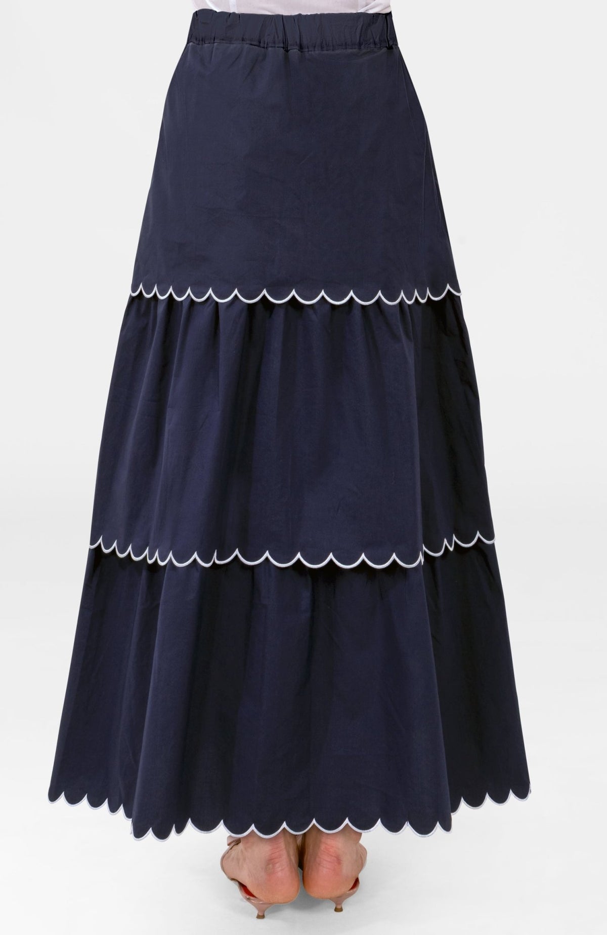 Scalloppini Skirt Navy