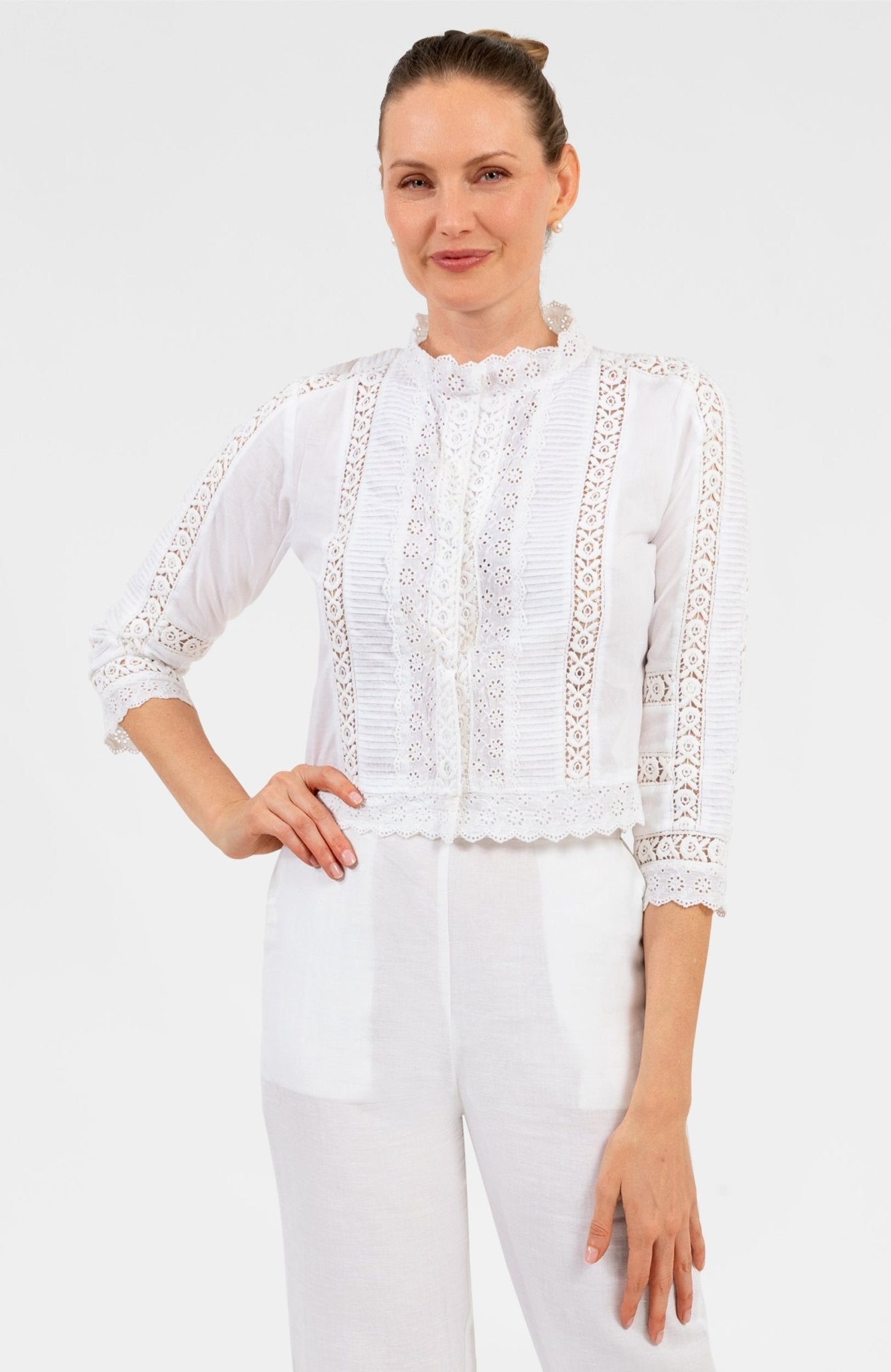 Schiffili Royale Top White