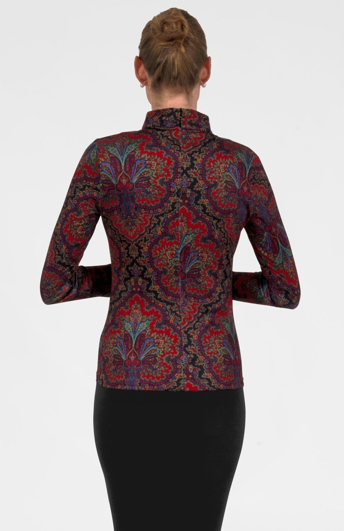 Scorching Hot Top - Passion Paisley Black