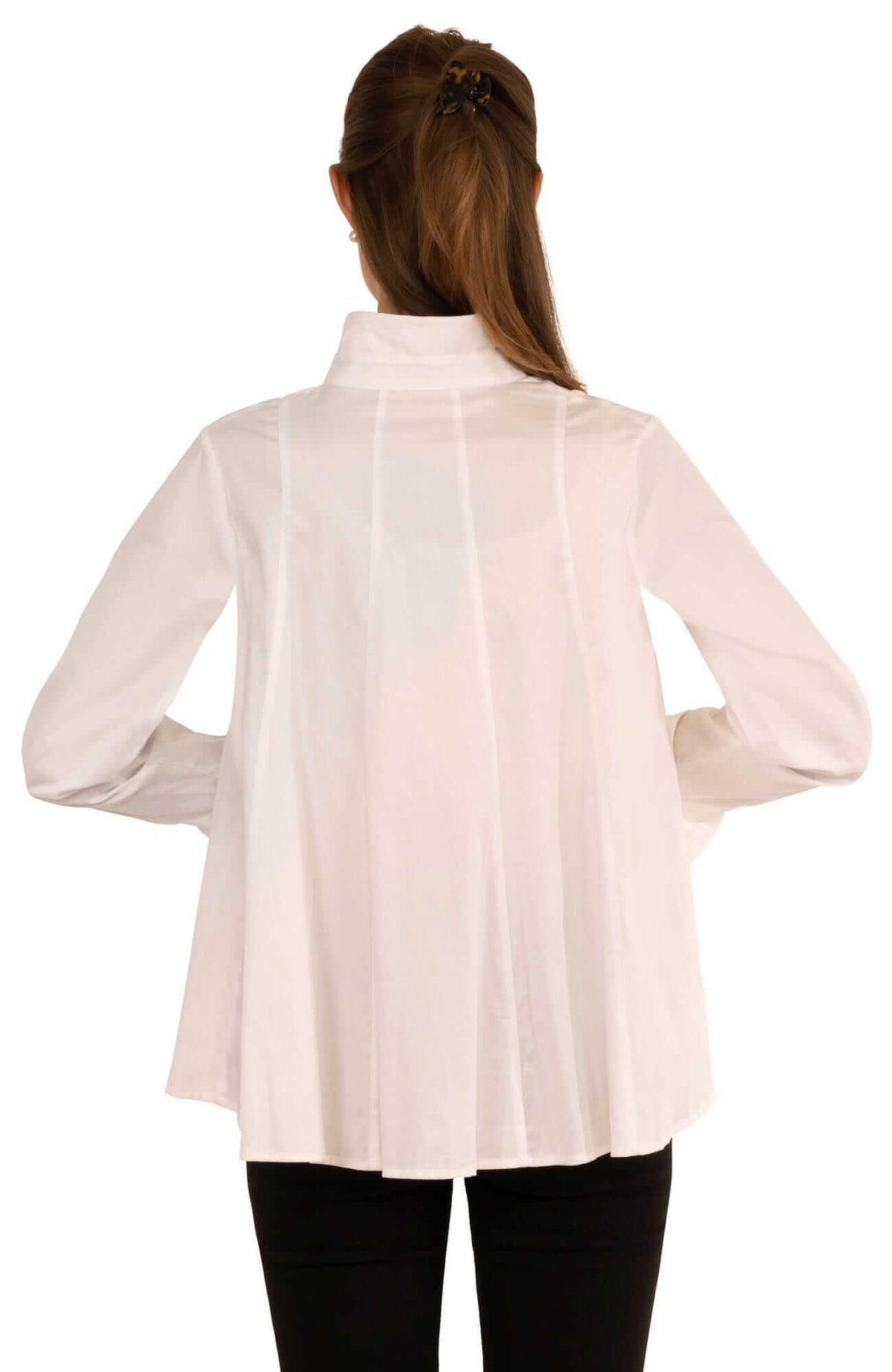 Seamed Cotton Top - Solid White