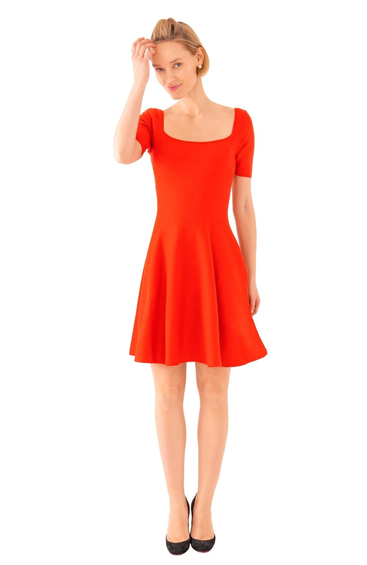 Senorita Dress - Solid - Final Sale Red