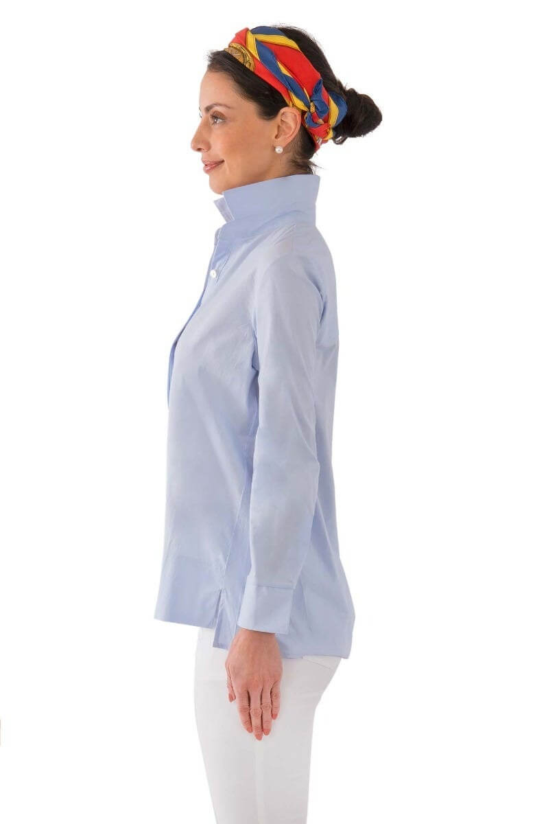 9-5 Cotton Poplin Shirt Periwinkle