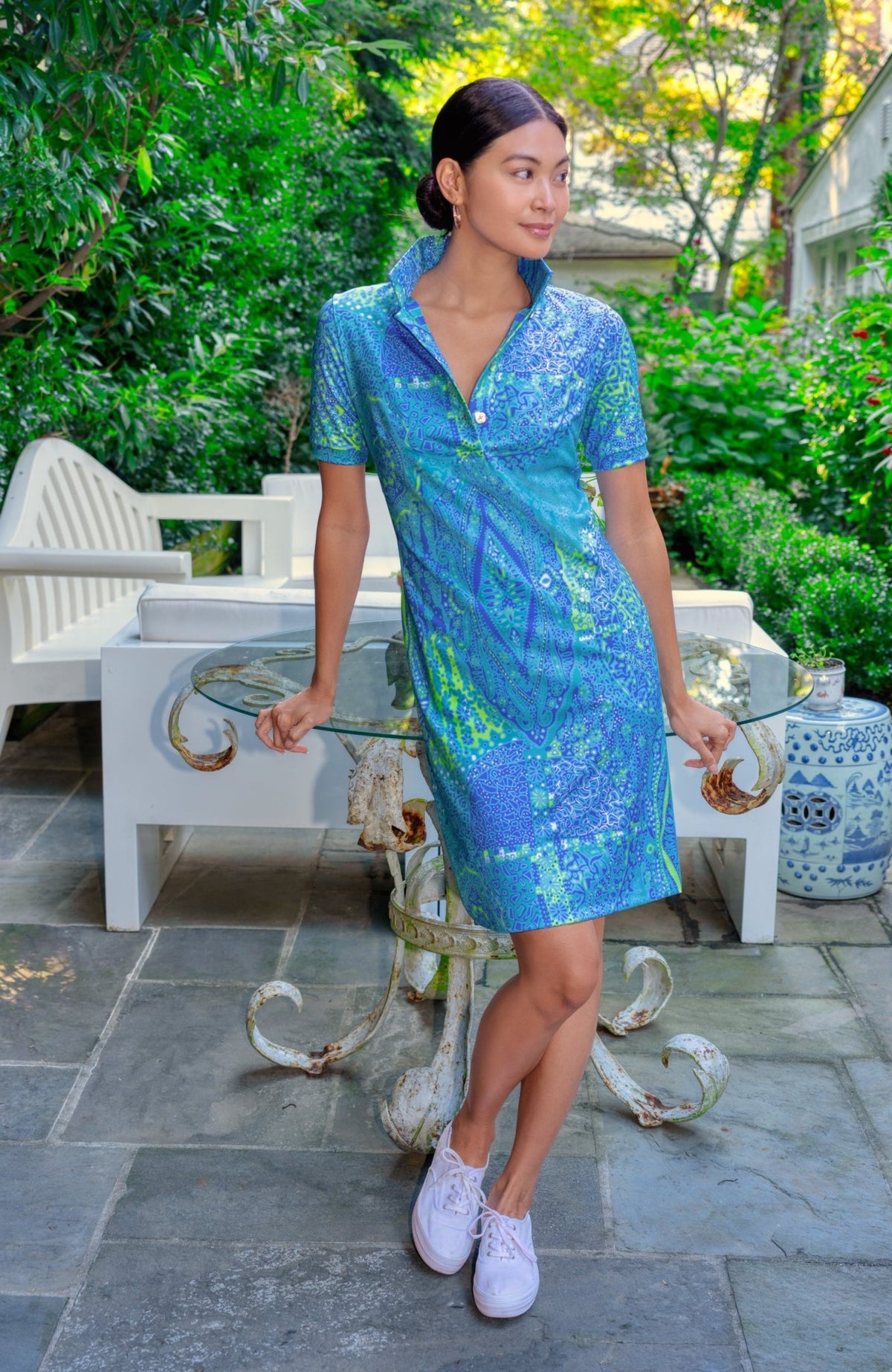 Serve It Up Dress - Grand Bazaar Turquoise