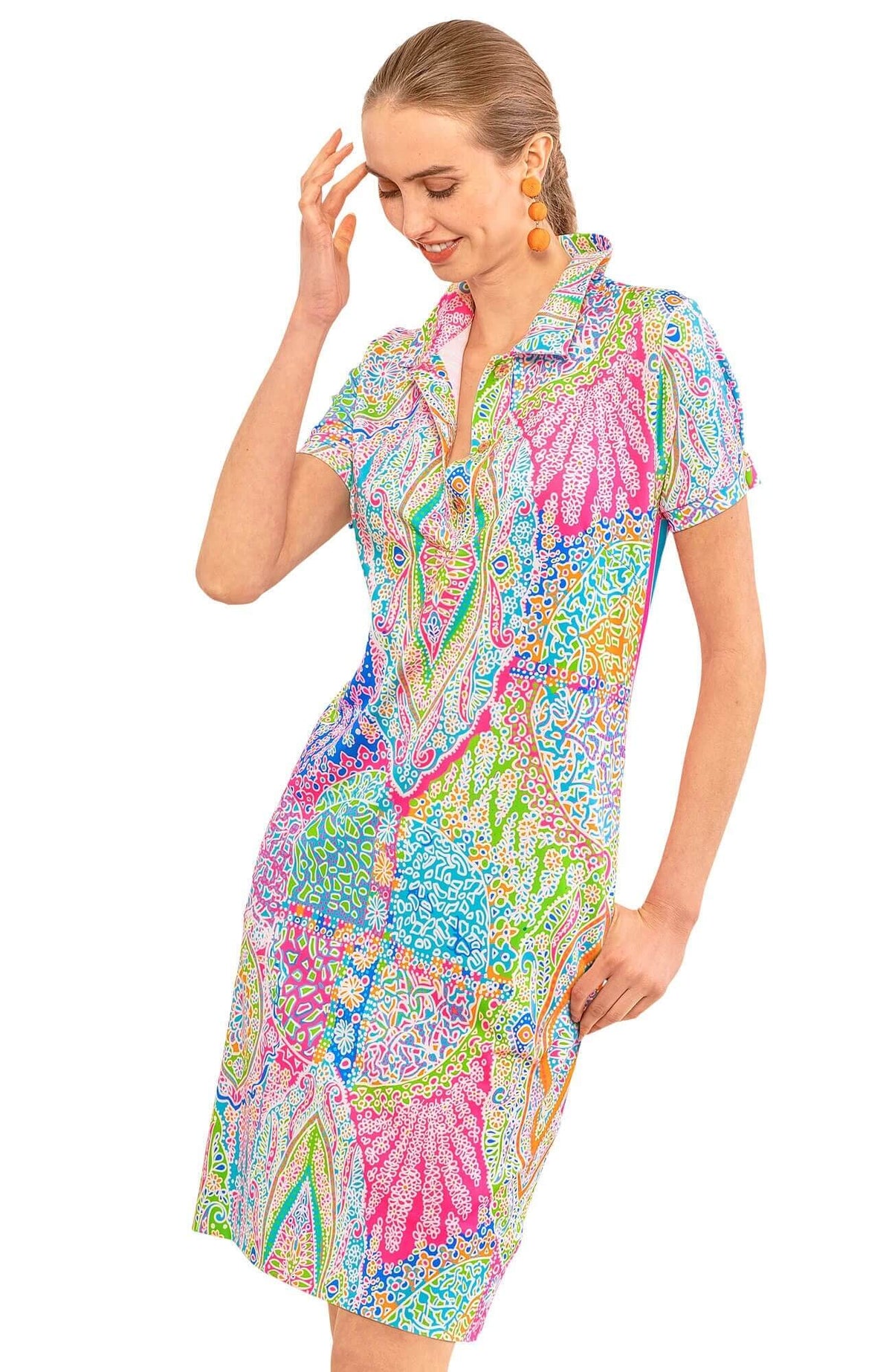 Serve It Up Dress - Grand Bazaar Brights