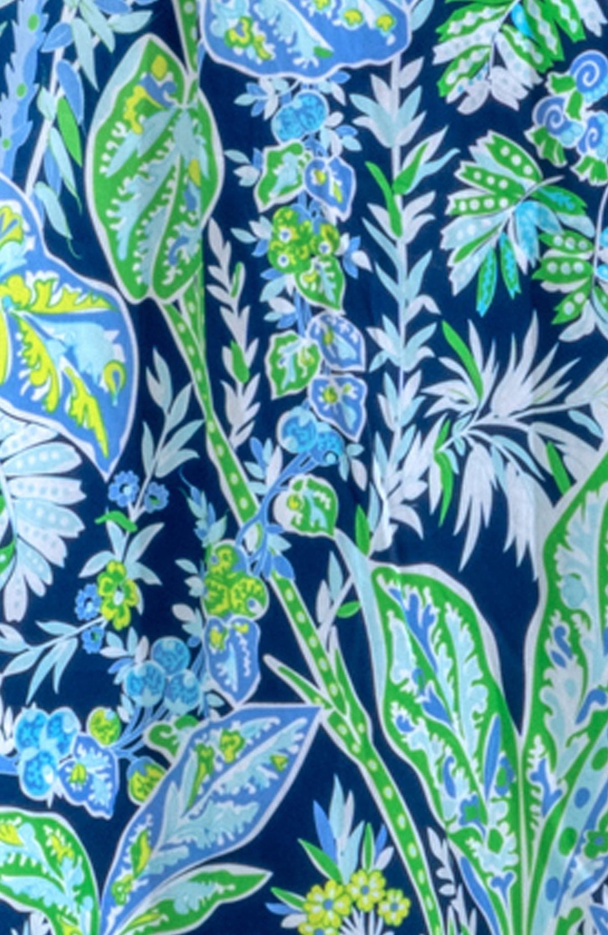 Serve It Up Dress - Vintage Vines Navy