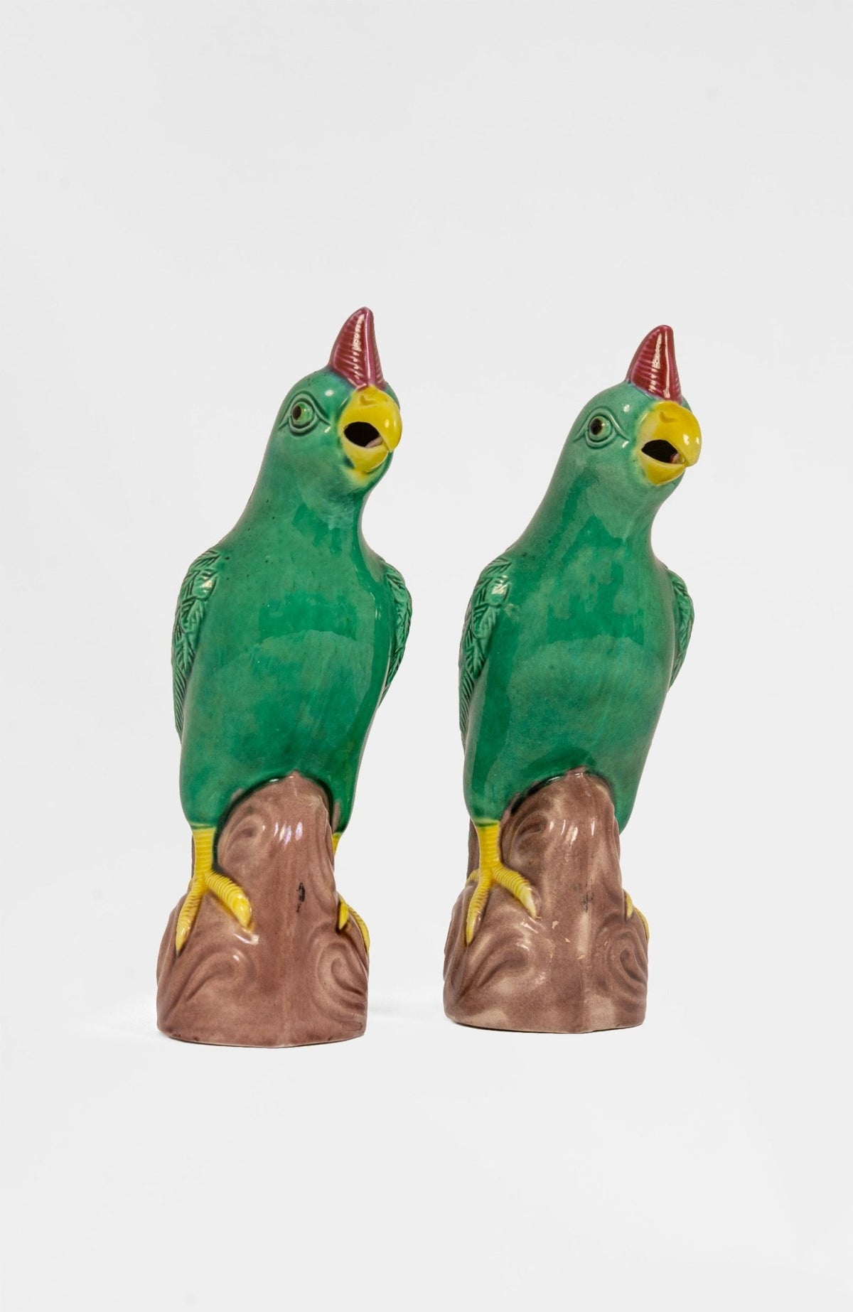 Set Of Antique Parrots 19th Century
