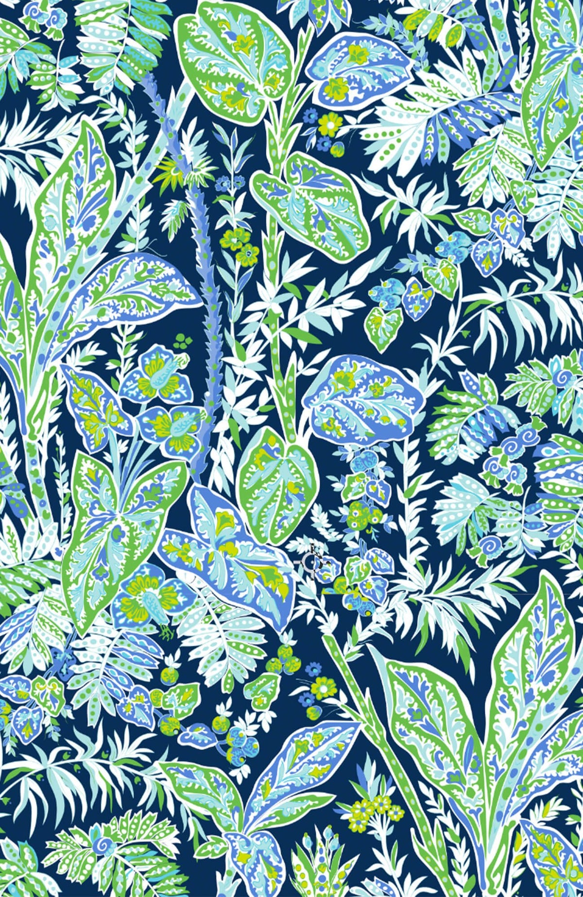 Sexy Summer Top - Vintage Vines Navy