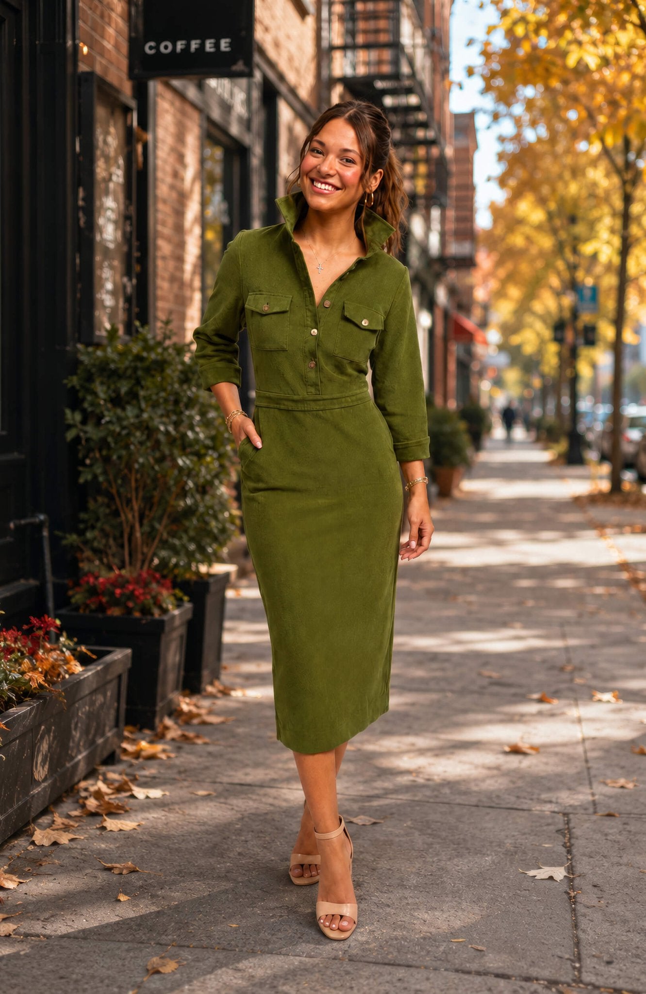 Shake It Up Dress - Corduroy - Gretchen Scott
