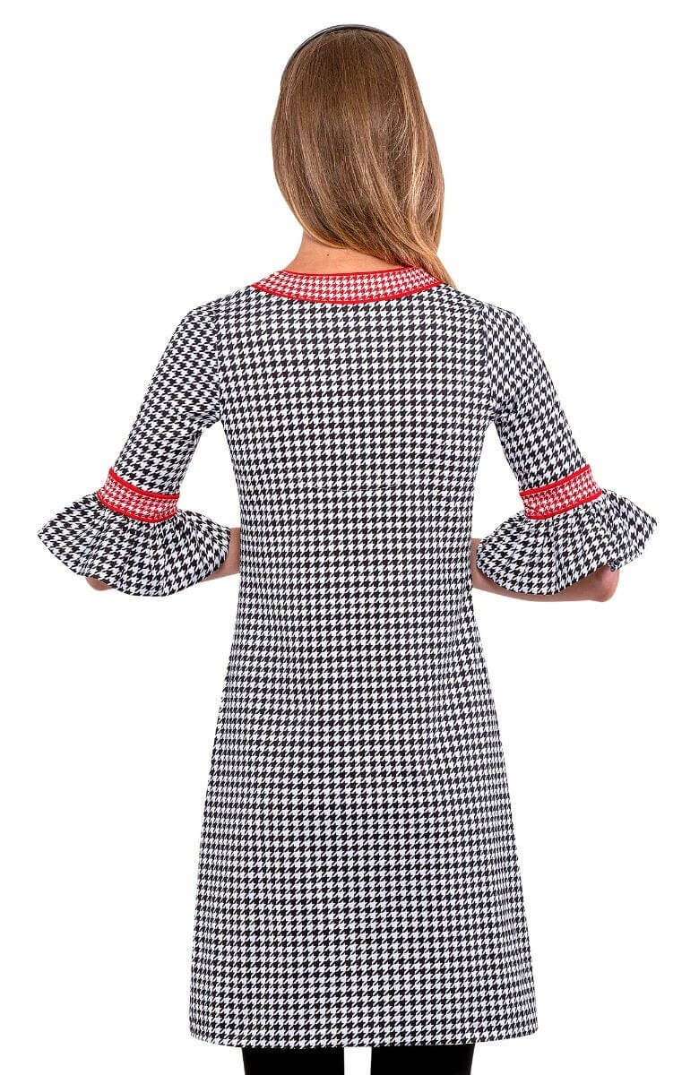 Shake Your Tushy Dress - Houndstooth - Final Sale Black
