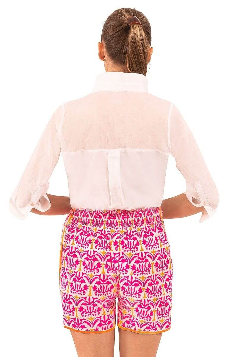 Beach Shorts - East India Pink Orange