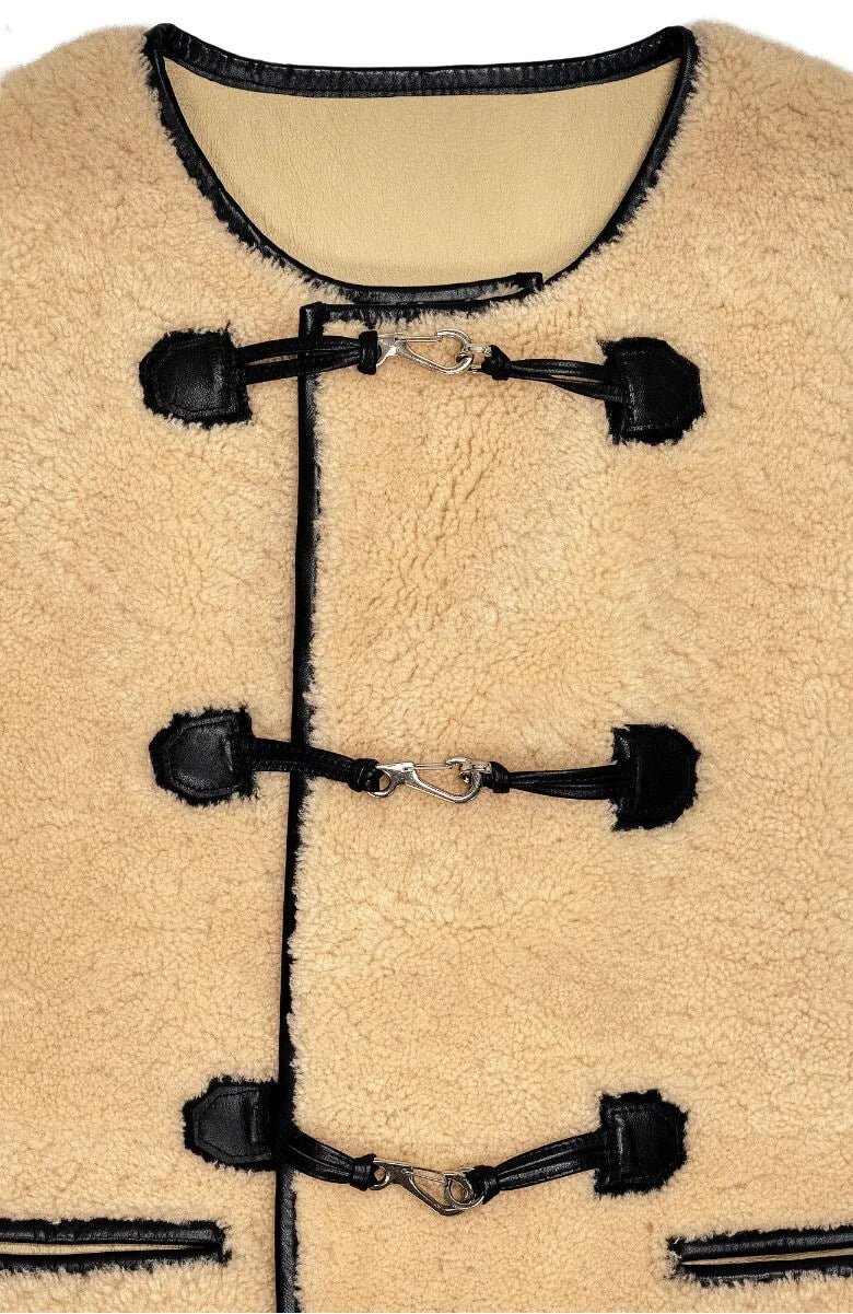 Shearling Vest Khaki