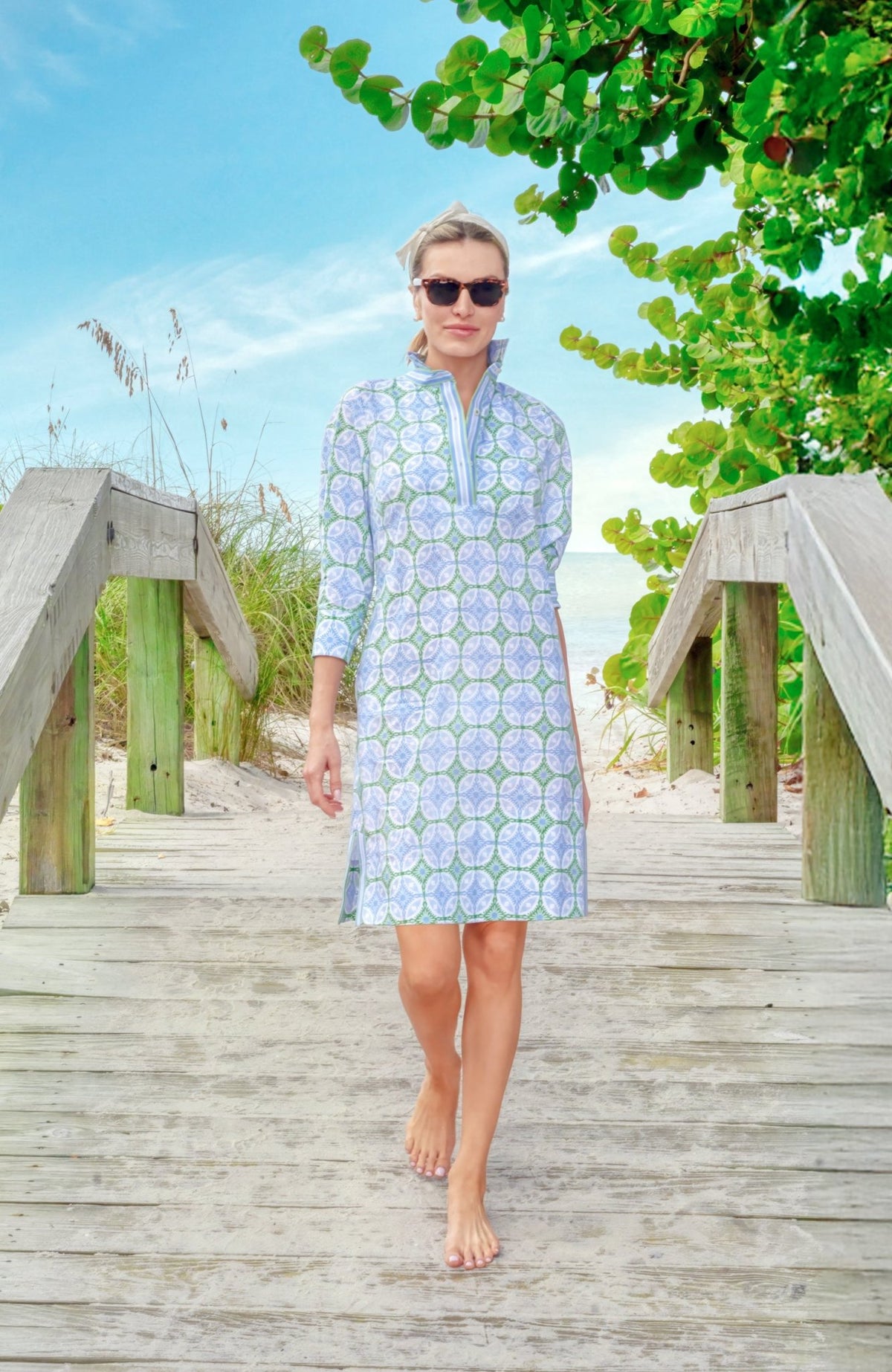 Shirt Tail 2.0 Dress - Smell The Roses Kelly Peri