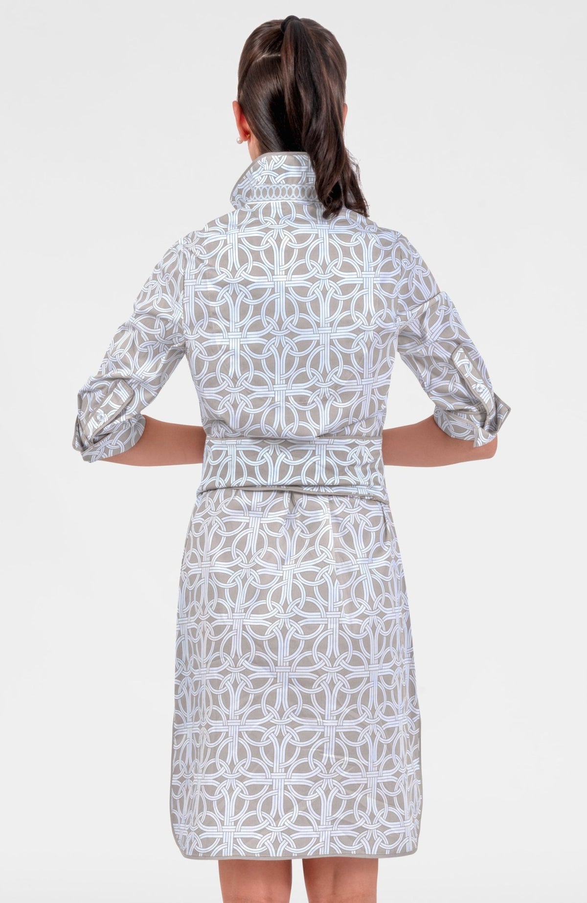 Shirt Tail Dress - Ring Toss Khaki