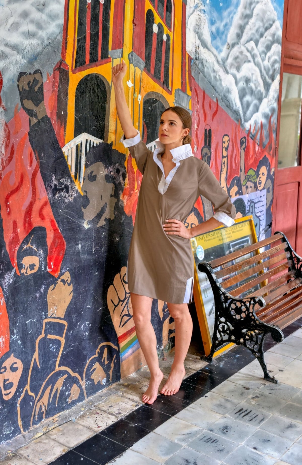 Shirt Tail Dress - Solid - Gretchen Scott