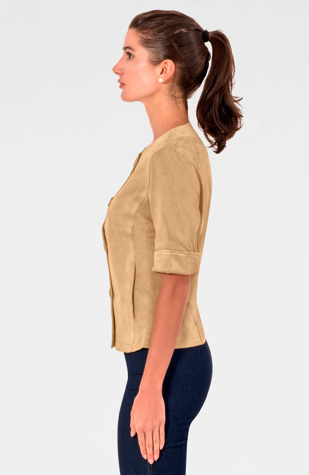 Short Stop Jacket - Ultra Suede Khaki