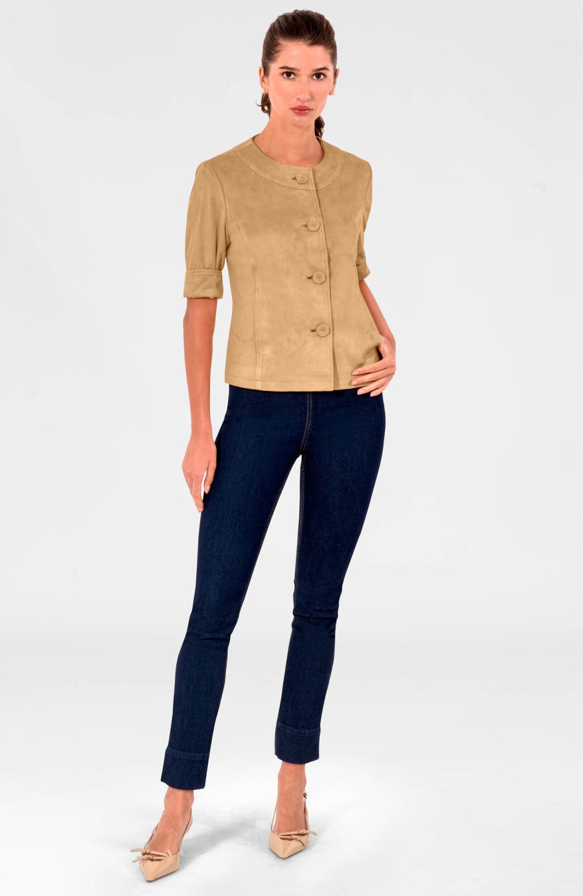 Short Stop Jacket - Ultra Suede Khaki