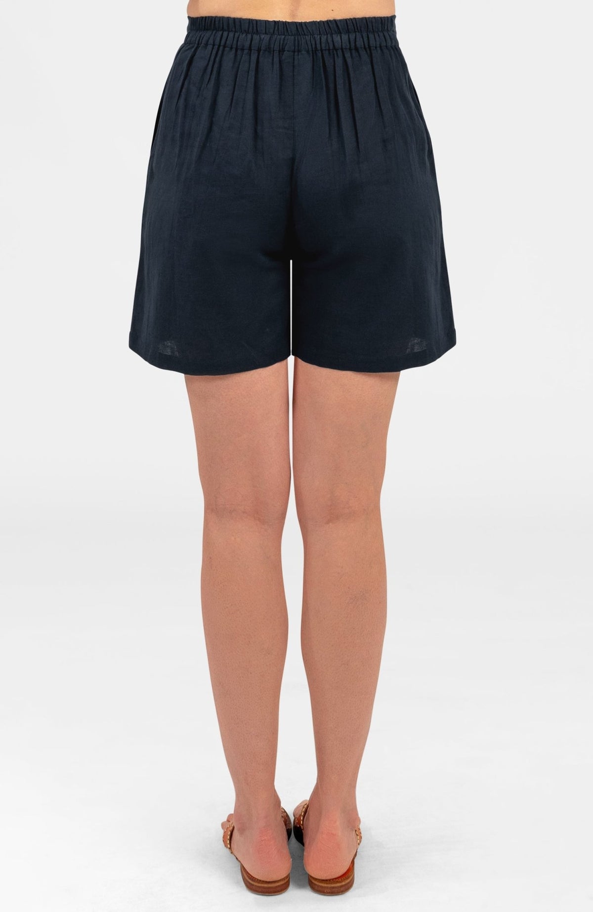 Shorts - Linen Navy