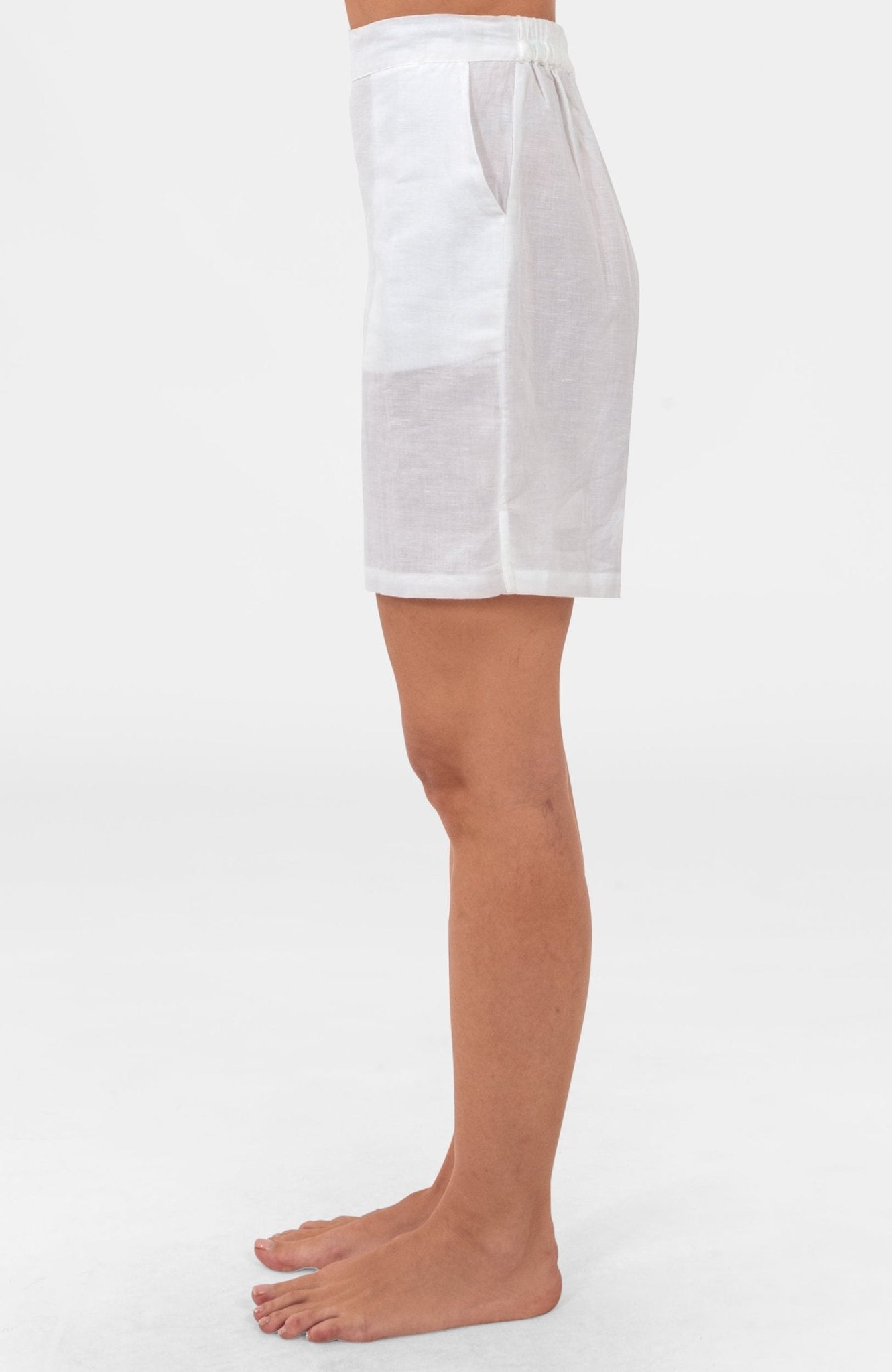 Shorts - Linen White
