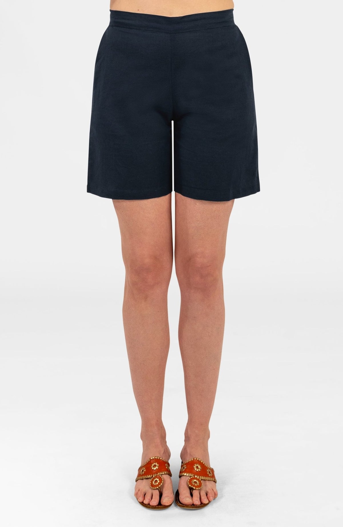 Shorts - Linen Navy