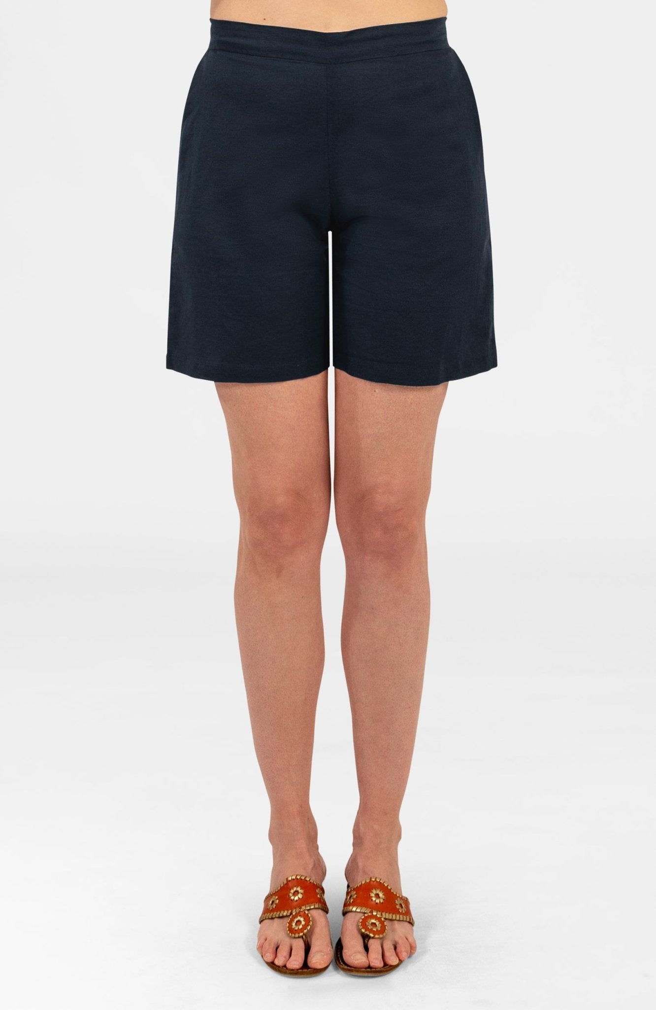 Shorts - Linen Navy
