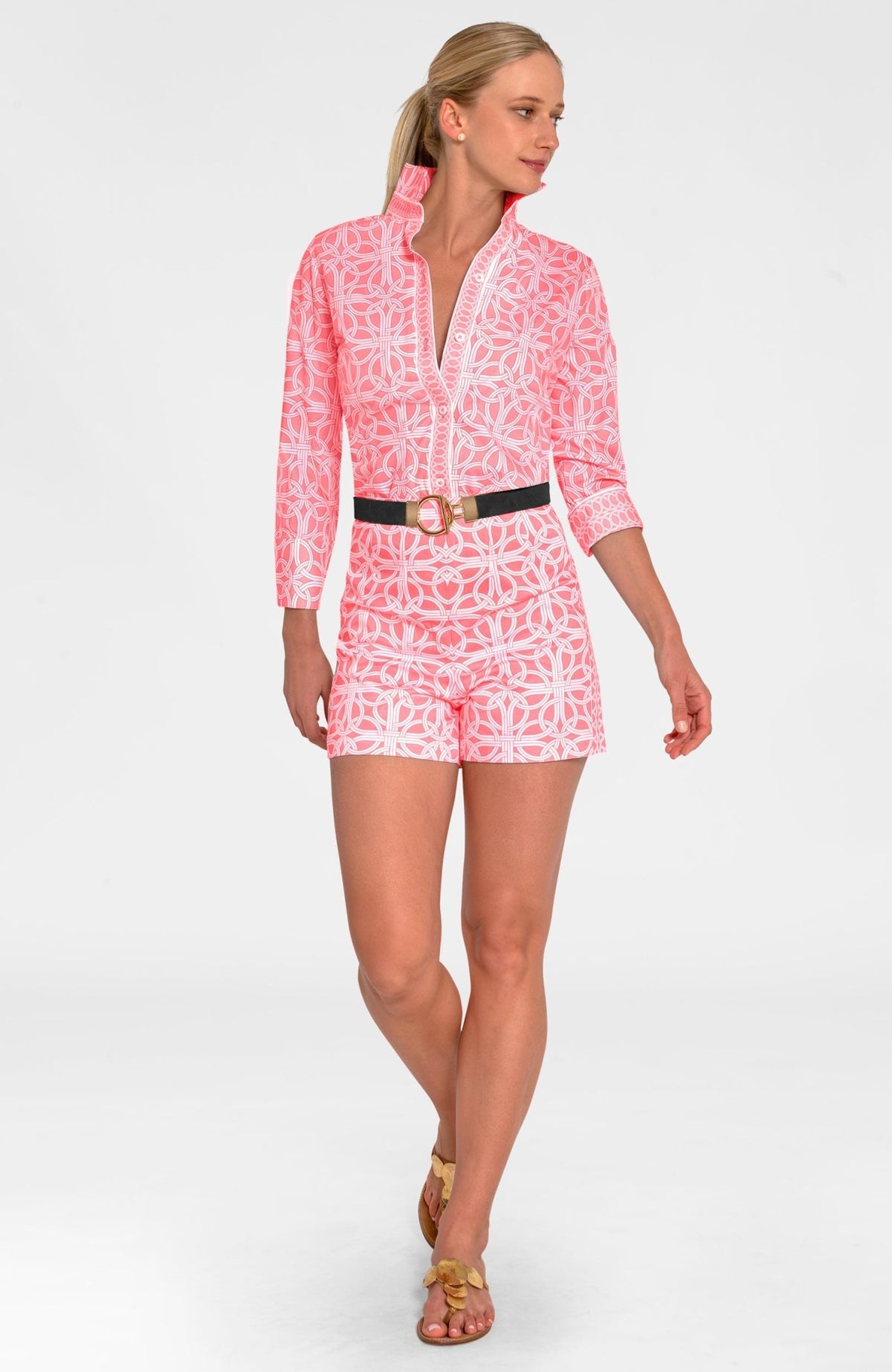 Shorty Shorts - Ring Toss Melon