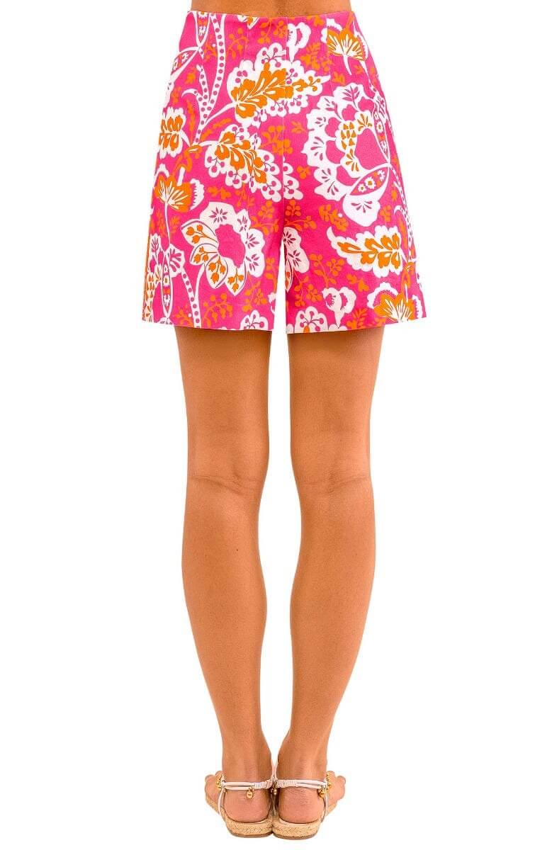 Shorty Shorts - Flora Pink Orange