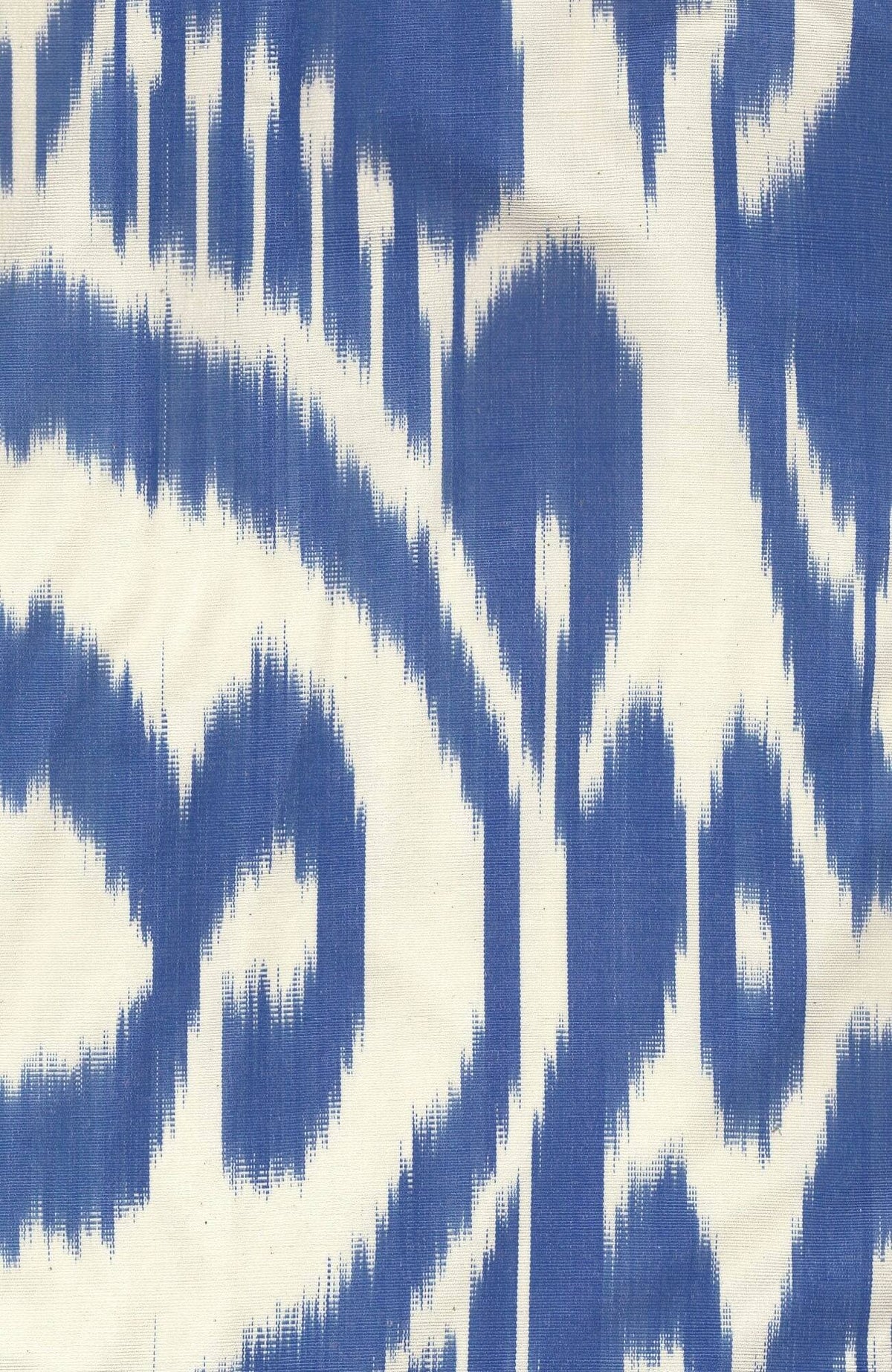 Hand Woven Silk Ikat Jacket Blue White