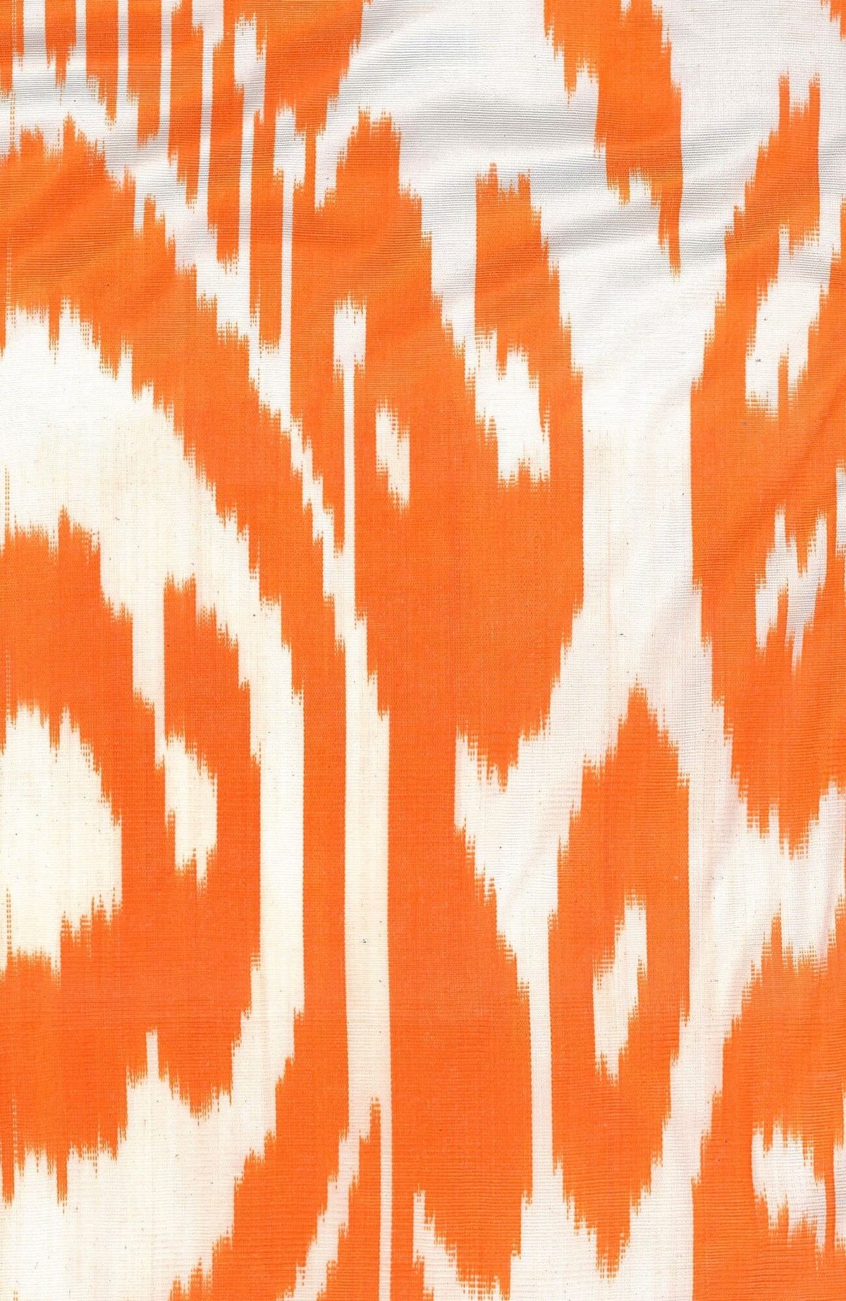 Hand Woven Silk Ikat Jacket Orange White