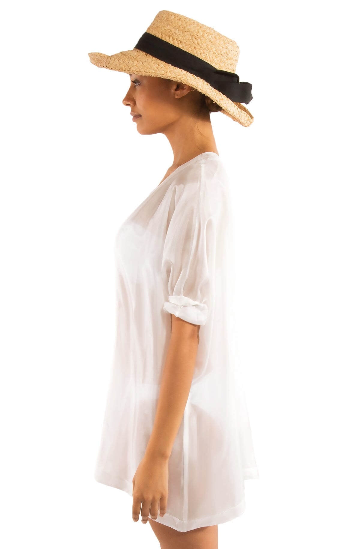 Silk Kimono Jacket White