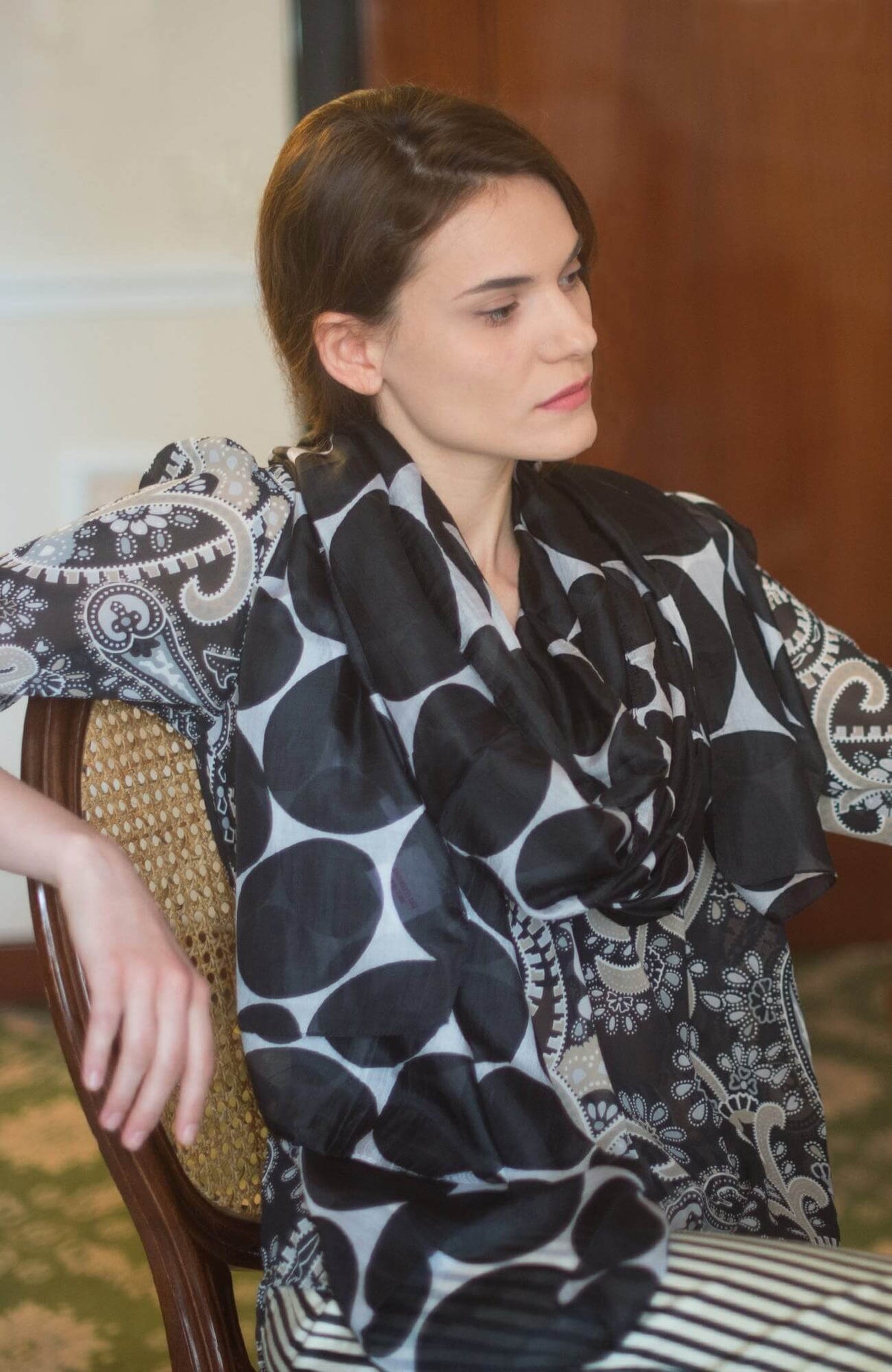 Silk Scarf - Polka Dot