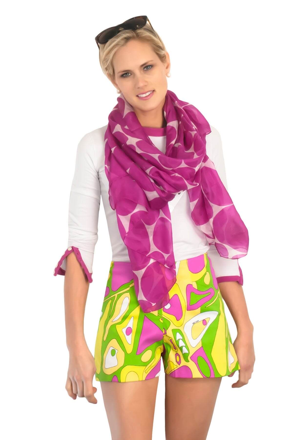 Silk Scarf - Polka Dot