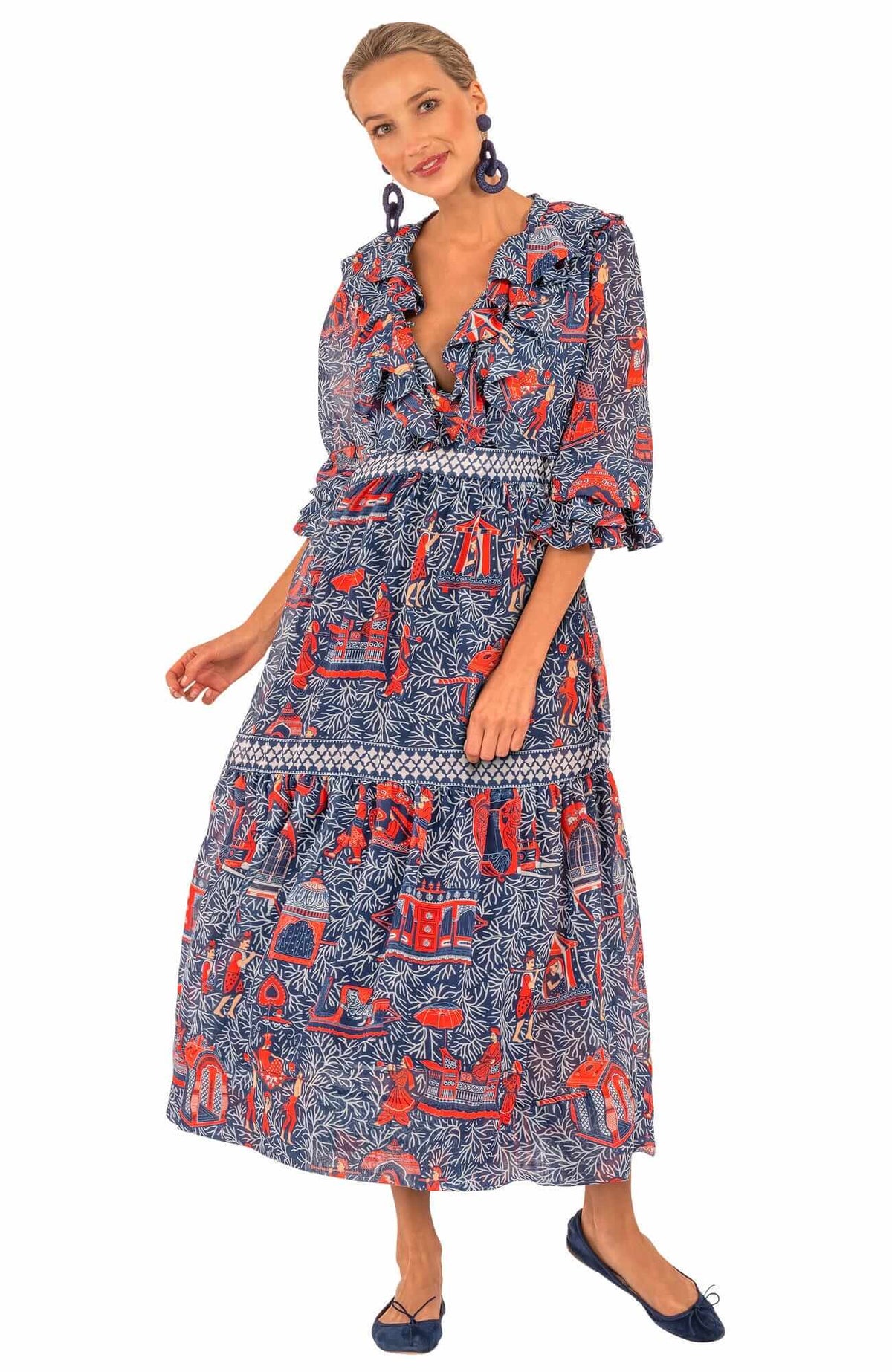 Sitting Pretty Dress - Palanquin Party - Final Sale Navy