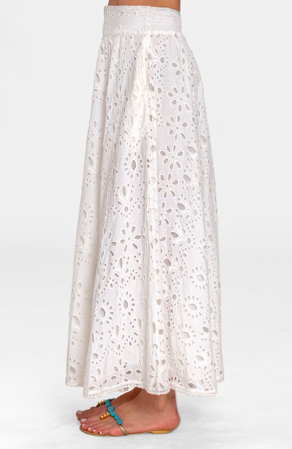 Sizzle Skirt - Eyelet White