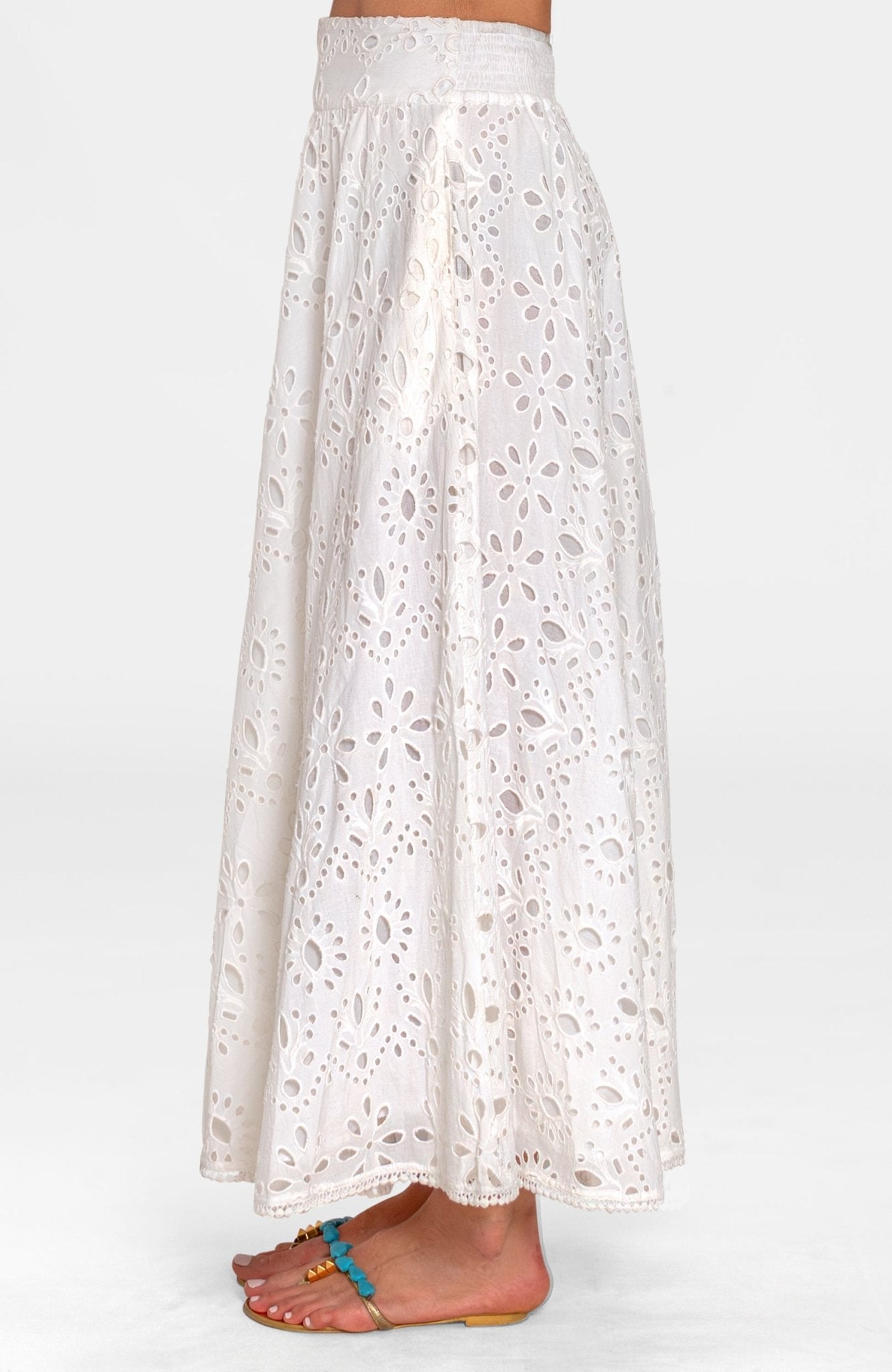 Sizzle Skirt - Eyelet White