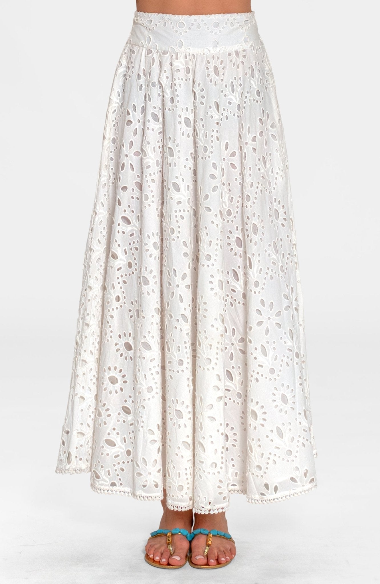 Sizzle Skirt - Eyelet White