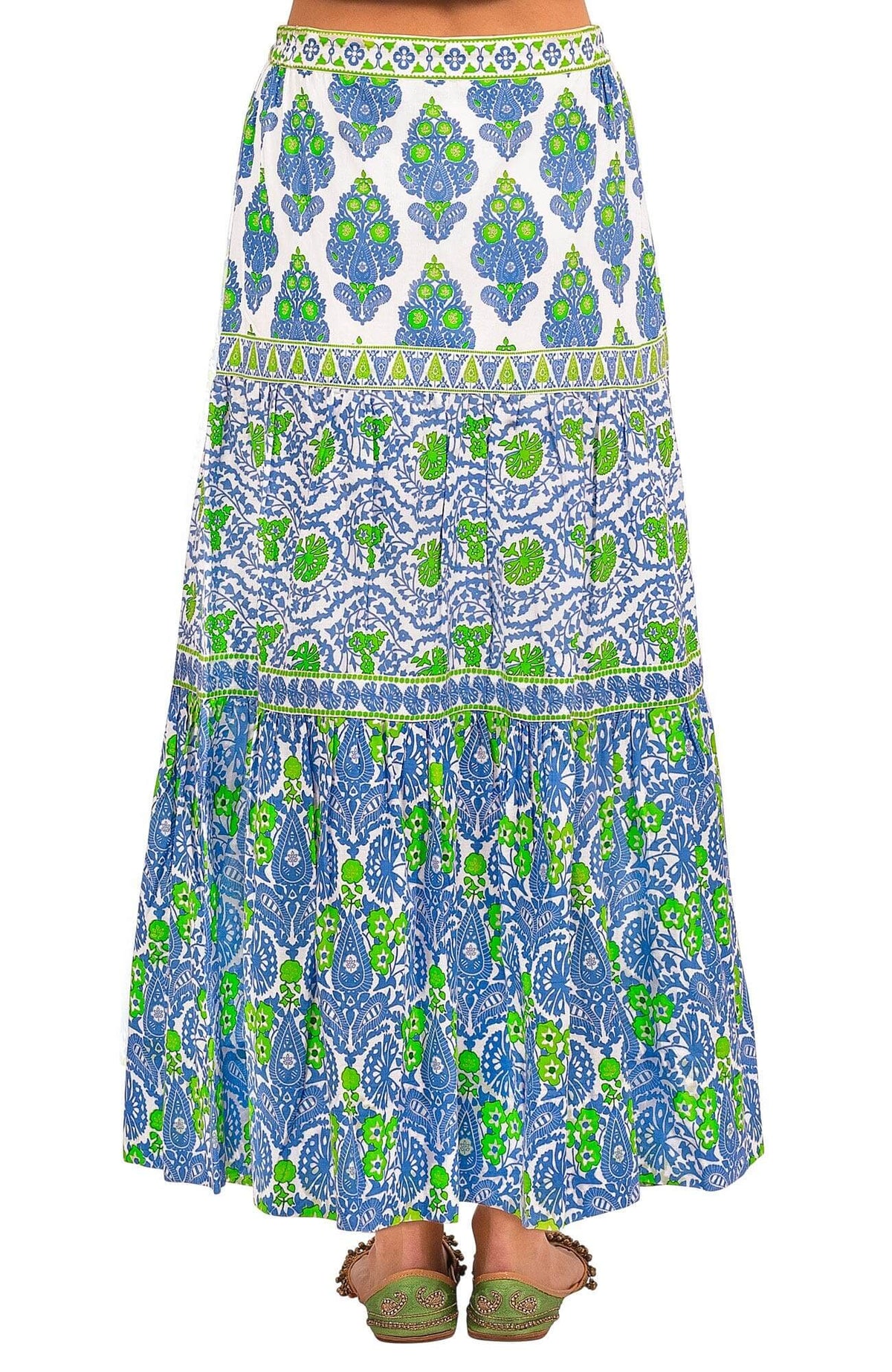 Dreaming Long Skirt - East India - Final Sale Blue Kelly