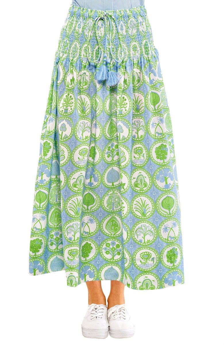 Haight Ashbury Skirt - Circle of Love Periwink Kelly One Size