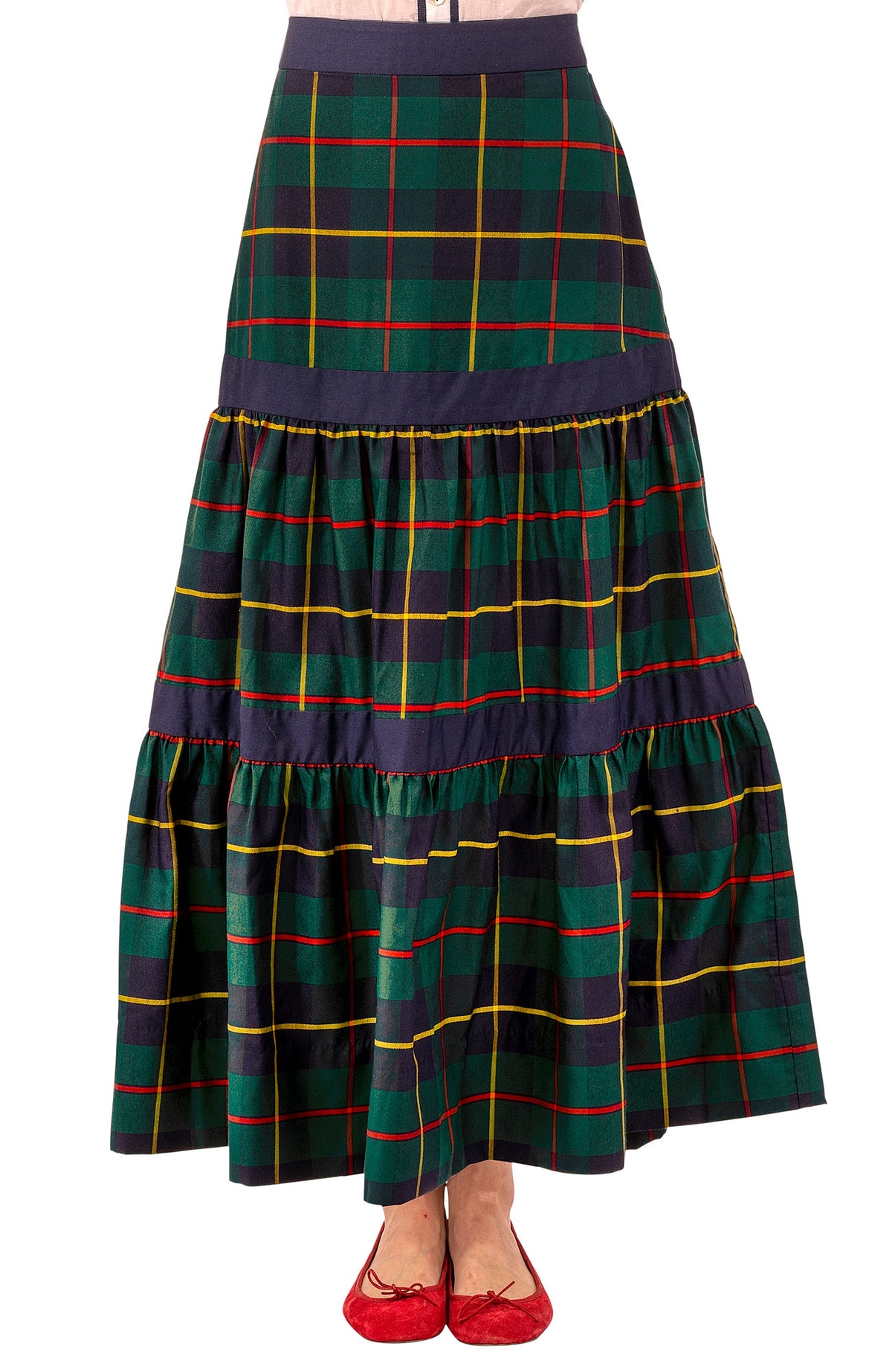 Ipanema Skirt - Plaidly Cooper Greenmulti Plaid