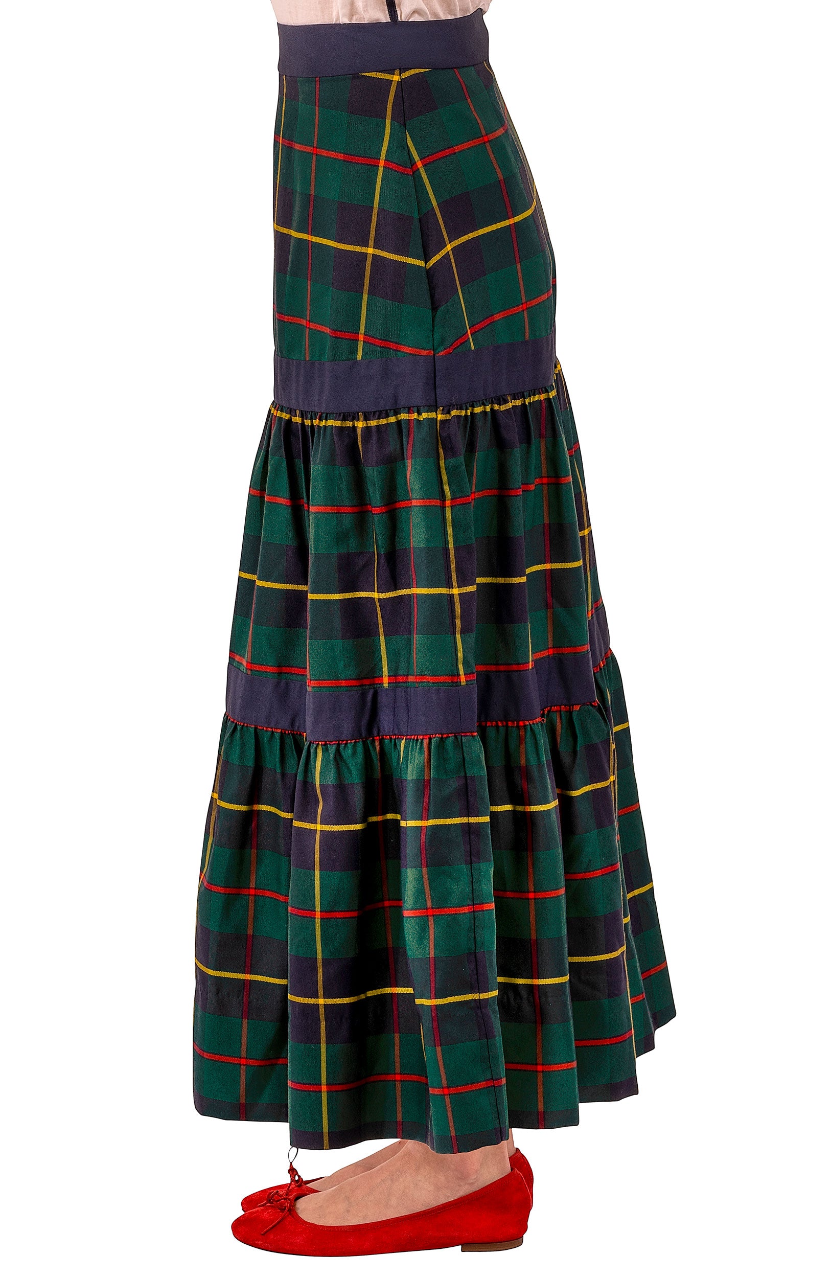 Ipanema Skirt - Plaidly Cooper Greenmulti Plaid