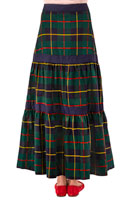 Ipanema Skirt - Plaidly Cooper Greenmulti Plaid