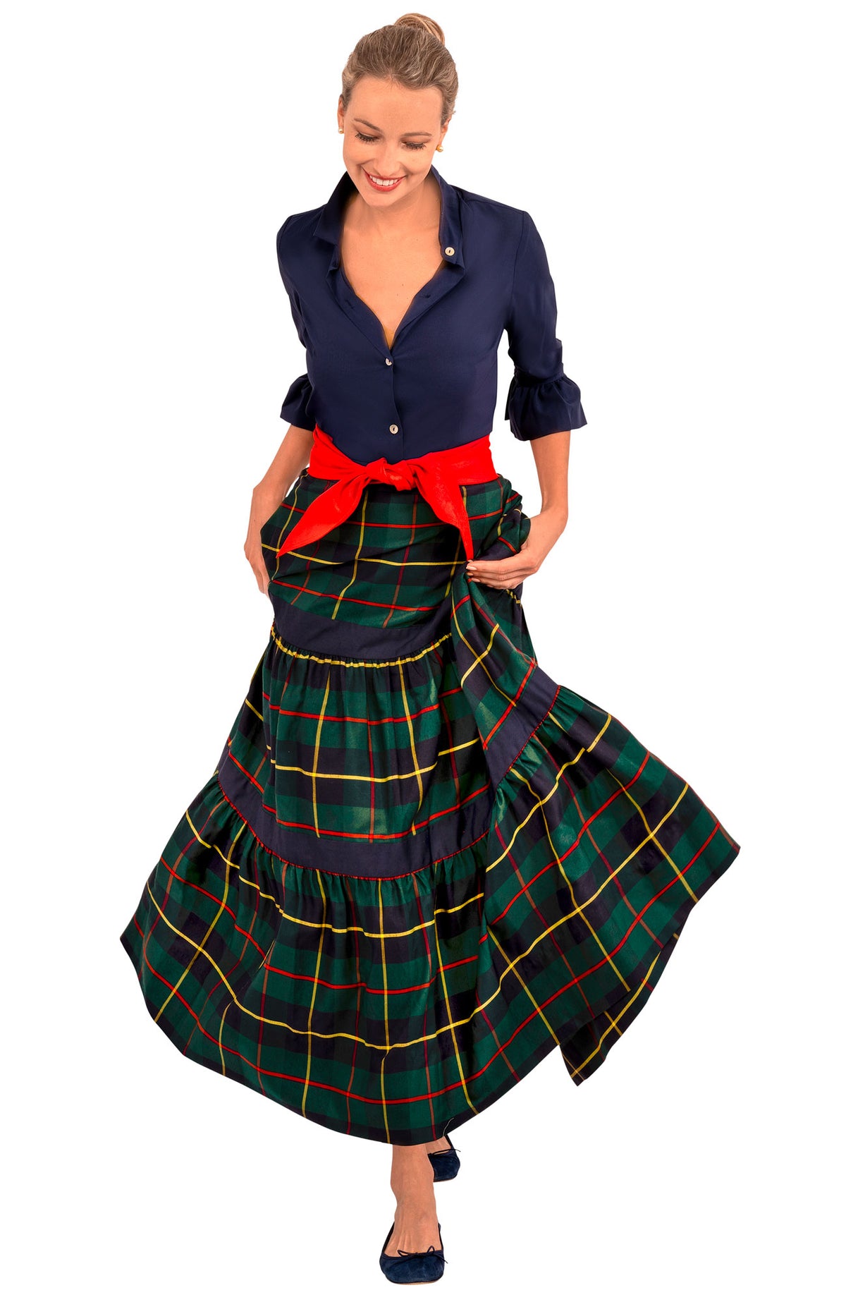 Ipanema Skirt - Plaidly Cooper Greenmulti Plaid