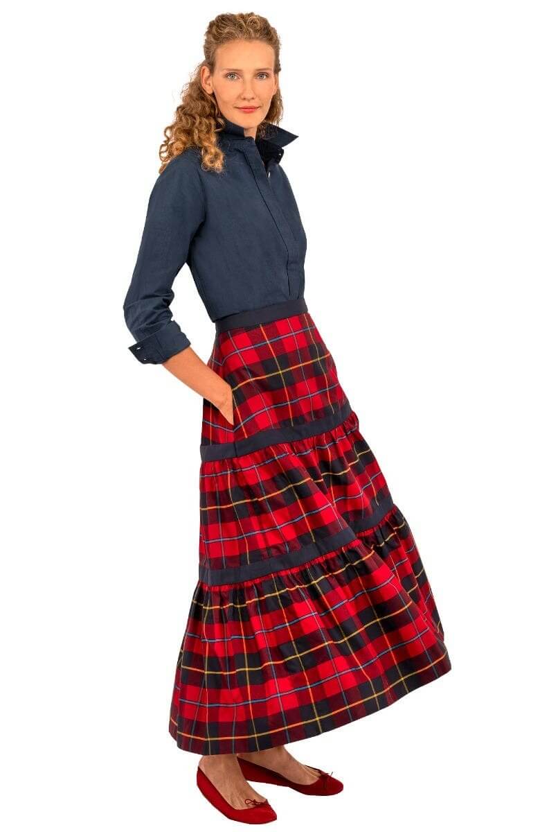 Ipanema Skirt - Plaidly Cooper Redmulti Plaid