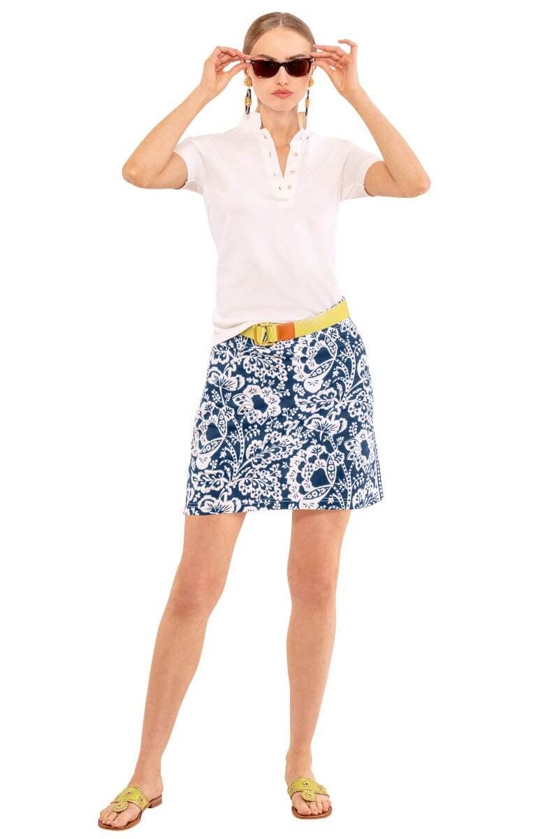 Skippy Skort - Flora Navy